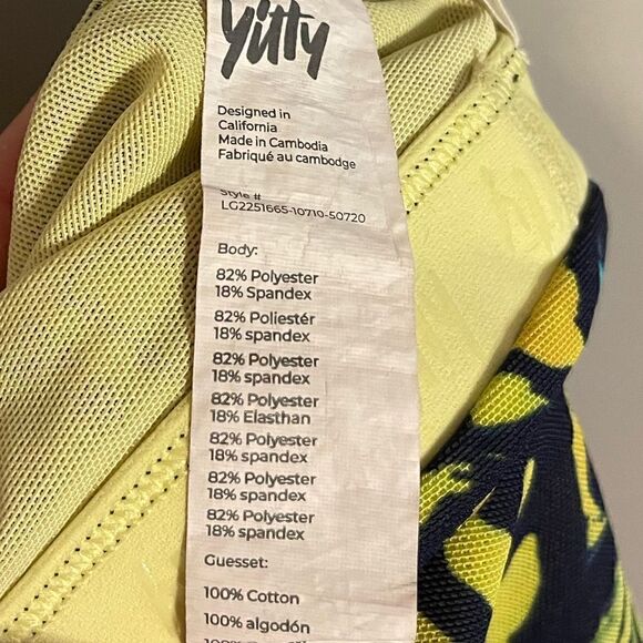 Yitty by Lizzo Mesh Me Smoothing High Waist Legging in Bright Ass Blue Buttafly - Picture 6 of 15